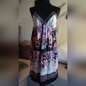 Brand: ICE Pre-owned Floral Tribal Dress Design. Stain or Smell.